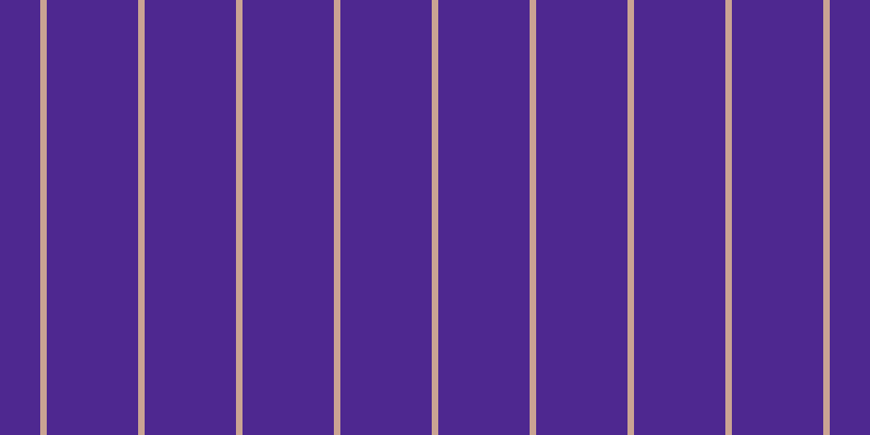 #4e2890, #caa393 vertical lines, six pixels wide, eighty-four pixels apart