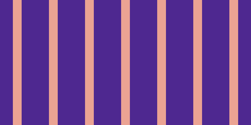 #4e2890, #eba393 vertical lines, twenty-eight pixels wide, eighty-seven pixels apart