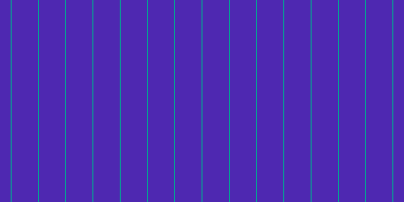 #4e28b1, #04a393 vertical lines, two pixels wide, fifty-two pixels apart