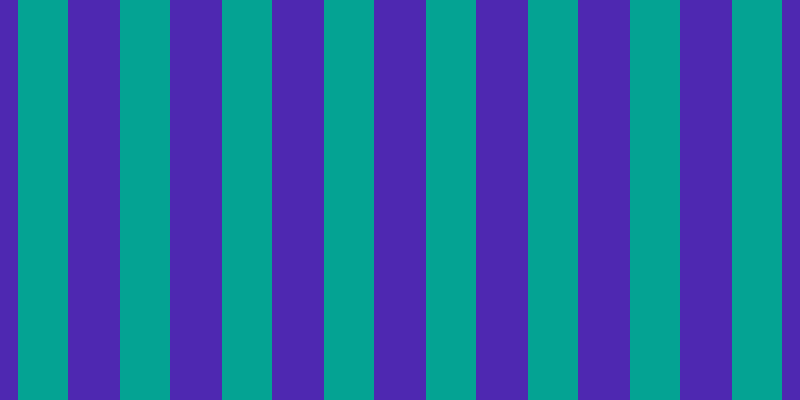 #4e28b1, #04a393 vertical lines, fifty pixels wide, fifty-two pixels apart