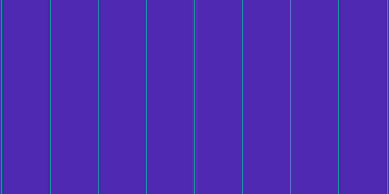 #4e28b1, #04a393 vertical lines, two pixels wide, ninety-seven pixels apart