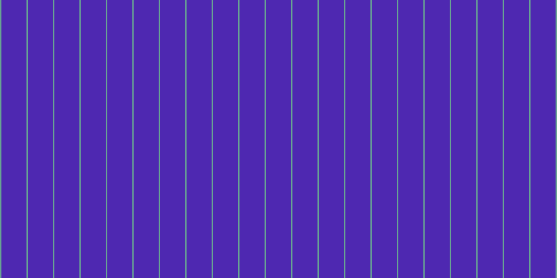 #4e28b1, #67a393 vertical lines, two pixels wide, thirty-six pixels apart
