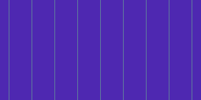 #4e28b1, #67a393 vertical lines, two pixels wide, eighty-nine pixels apart
