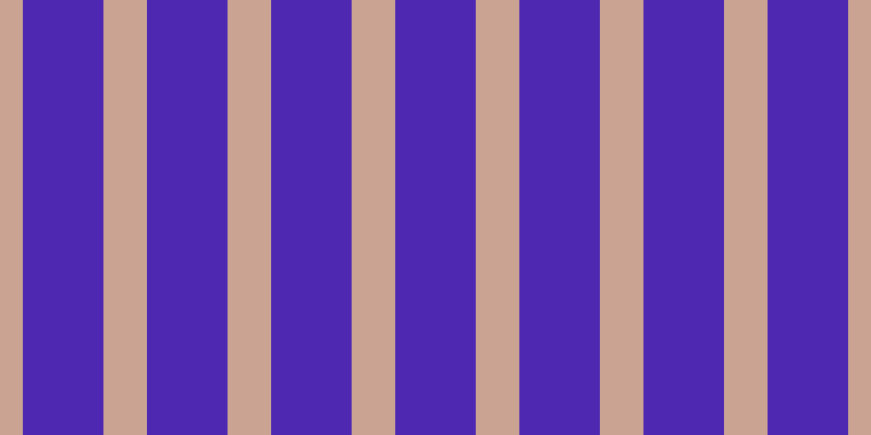 #4e28b1, #caa393 vertical lines, forty pixels wide, seventy-four pixels apart