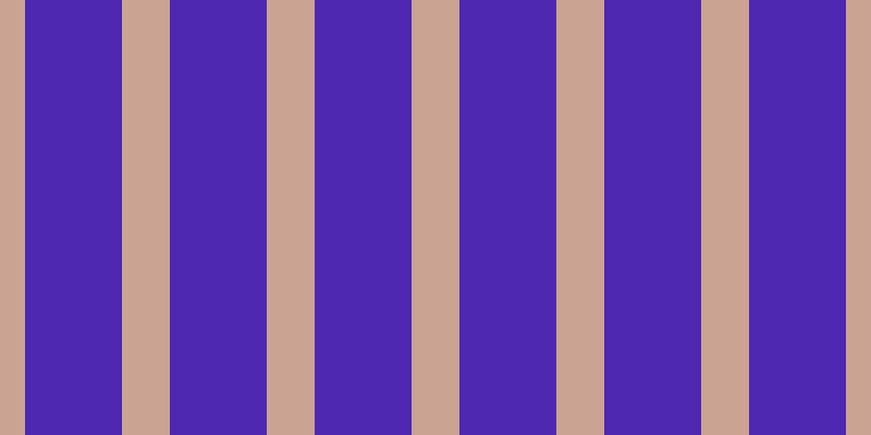 #4e28b1, #caa393 vertical lines, forty-four pixels wide, eighty-nine pixels apart