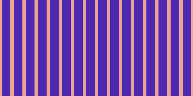 #4e28b1, #eba393 vertical lines, fourteen pixels wide, thirty-six pixels apart