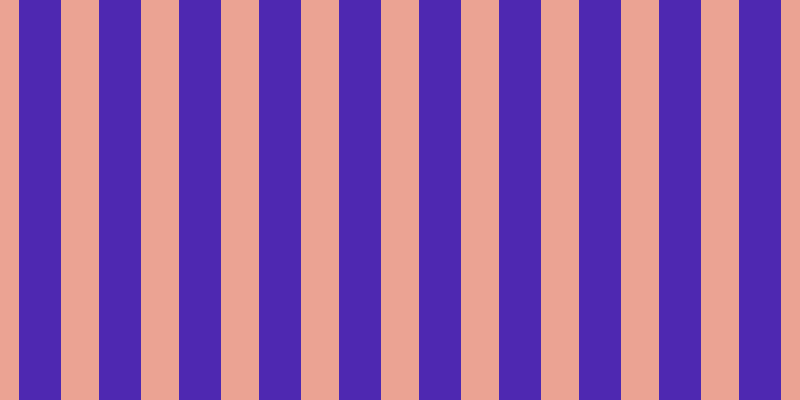 #4e28b1, #eba393 vertical lines, thirty-eight pixels wide, forty-two pixels apart