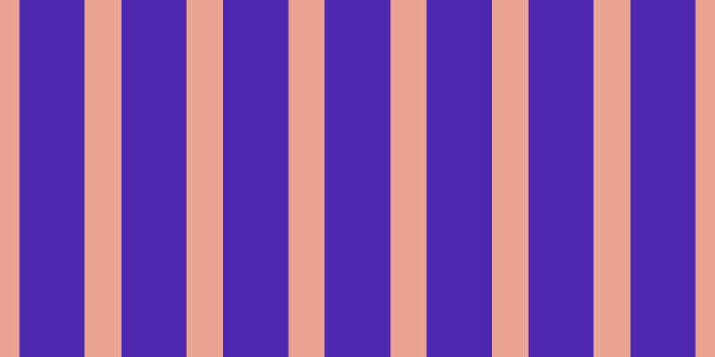 #4e28b1, #eba393 vertical lines, forty-one pixels wide, seventy-three pixels apart