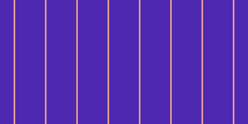 #4e28b1, #eba393 vertical lines, five pixels wide, ninety-six pixels apart