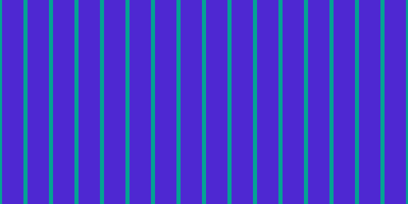 #4e28d2, #04a393 vertical lines, eight pixels wide, forty-two pixels apart