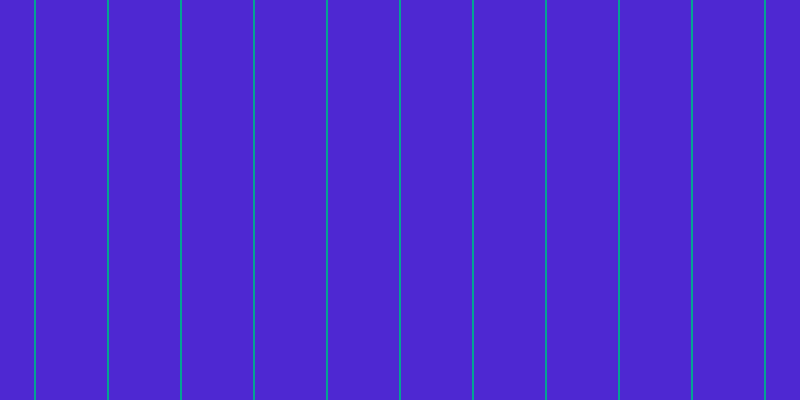 #4e28d2, #04a393 vertical lines, two pixels wide, seventy-one pixels apart