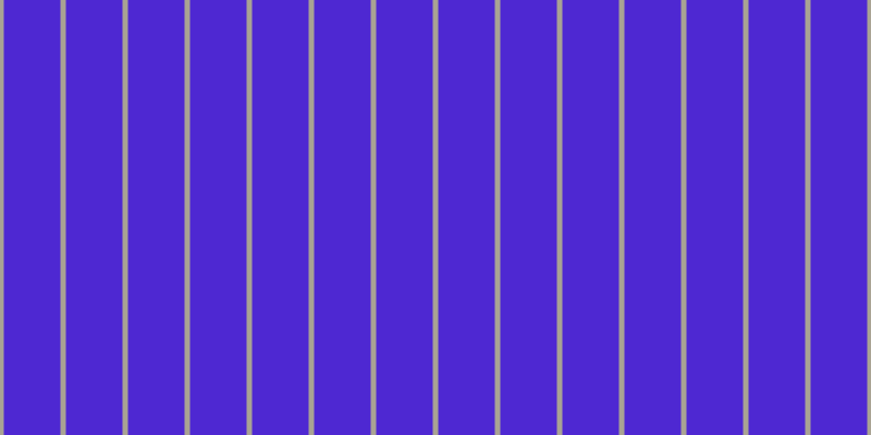 #4e28d2, #a9a393 vertical lines, five pixels wide, fifty-two pixels apart