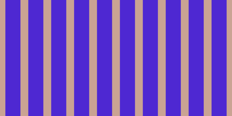 #4e28d2, #caa393 vertical lines, twenty-seven pixels wide, fifty-two pixels apart