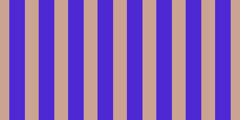 #4e28d2, #caa393 vertical lines, forty-six pixels wide, fifty-two pixels apart