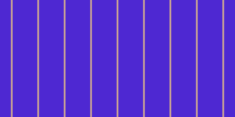 #4e28d2, #caa393 vertical lines, six pixels wide, eighty-four pixels apart