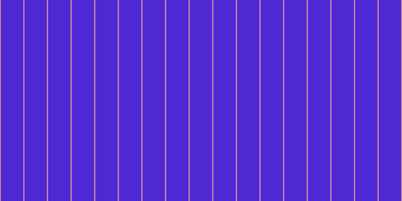 #4e28d2, #eba393 vertical lines, two pixels wide, forty-five pixels apart