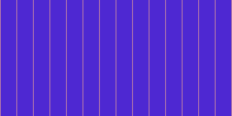 #4e28d2, #eba393 vertical lines, two pixels wide, fifty-five pixels apart