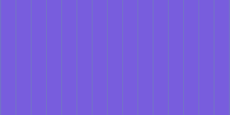 #4e28d2 (75%), #67a393 vertical lines, one pixels wide, fifty-two pixels apart