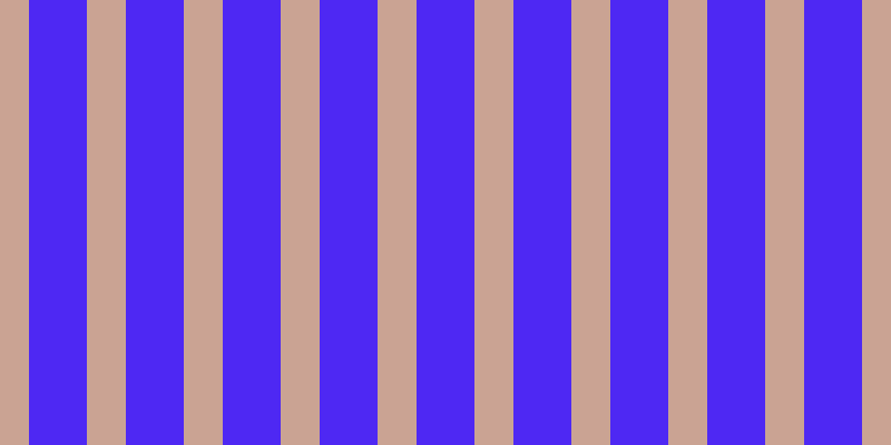 #4e28f3, #caa393 vertical lines, thirty-five pixels wide, fifty-two pixels apart