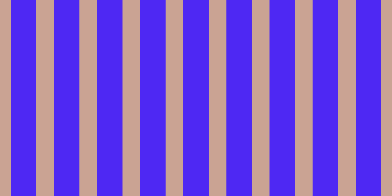 #4e28f3, #caa393 vertical lines, thirty-six pixels wide, fifty-two pixels apart