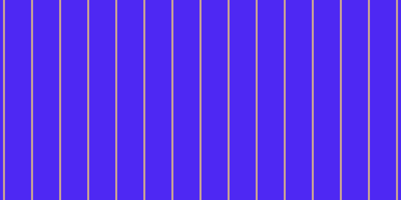 #4e28f3, #caa393 vertical lines, four pixels wide, fifty-two pixels apart