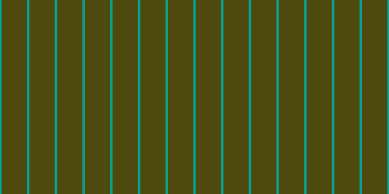 #4e490c, #04a393 vertical lines, five pixels wide, fifty-two pixels apart