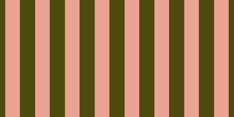 #4e490c, #eba393 vertical lines, fifty pixels wide, fifty-two pixels apart