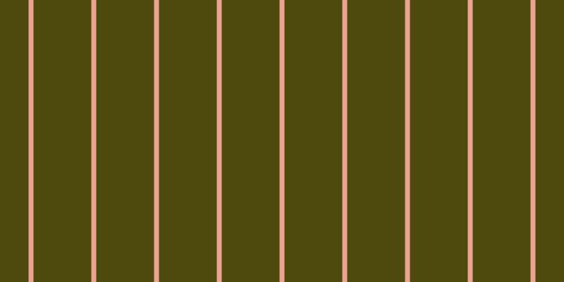 #4e490c, #eba393 vertical lines, seven pixels wide, eighty-two pixels apart