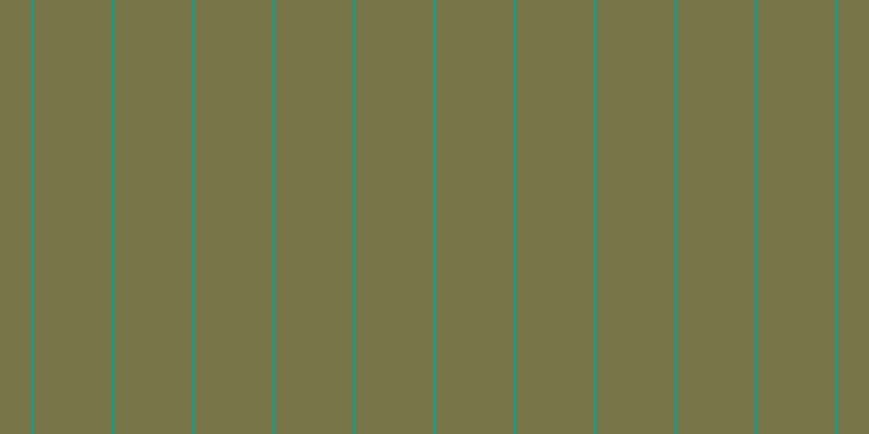 #4e490c (75%), #04a393 vertical lines, two pixels wide, seventy-two pixels apart