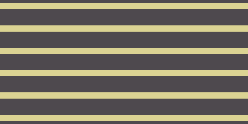 #4e494e, #dbd393 horizontal lines, twenty pixels wide, fifty-two pixels apart