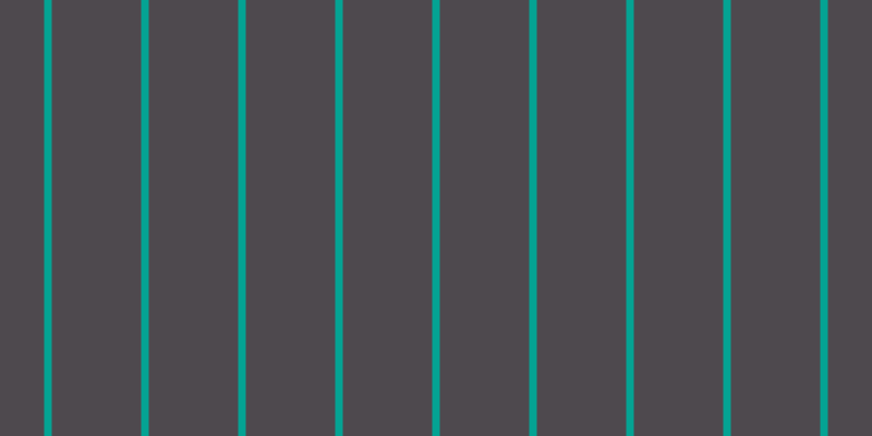 #4e494e, #04a393 vertical lines, seven pixels wide, eighty-two pixels apart