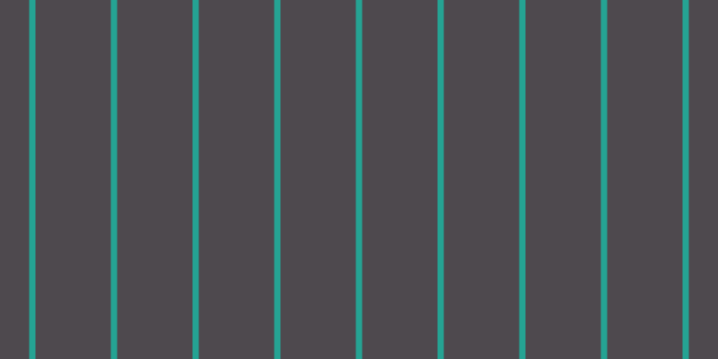 #4e494e, #25a393 vertical lines, seven pixels wide, eighty-four pixels apart