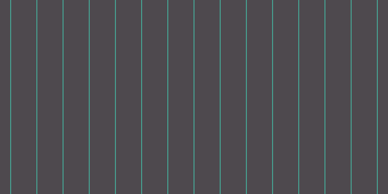 #4e494e, #46a393 vertical lines, two pixels wide, fifty-two pixels apart