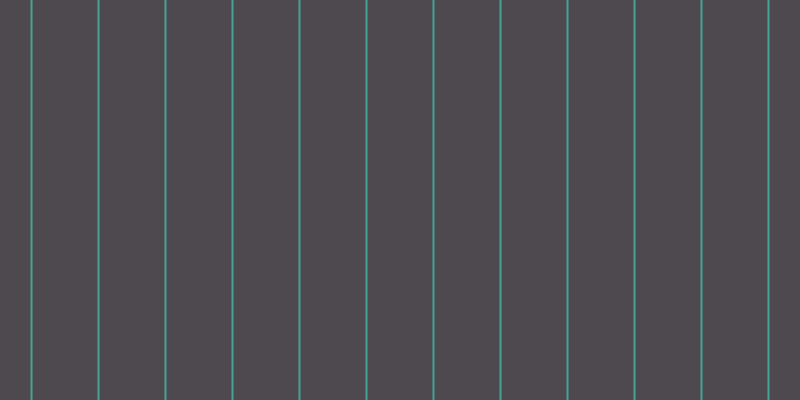 #4e494e, #46a393 vertical lines, two pixels wide, sixty-five pixels apart