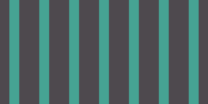 #4e494e, #46a393 vertical lines, thirty-eight pixels wide, seventy-seven pixels apart