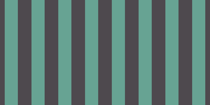 #4e494e, #67a393 vertical lines, fifty pixels wide, fifty-two pixels apart