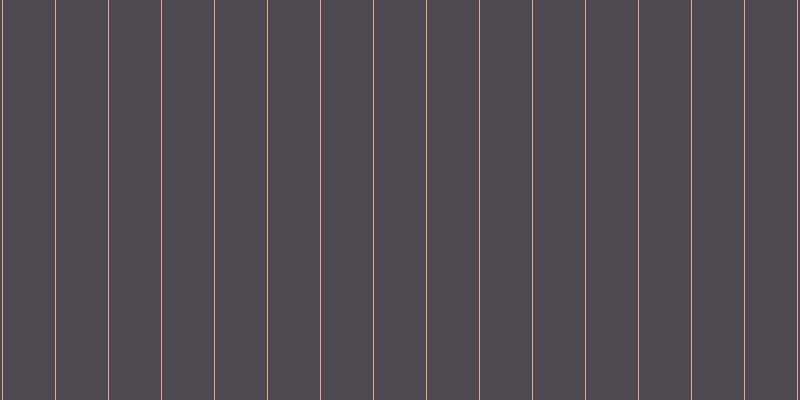 #4e494e, #eba393 vertical lines, one pixels wide, fifty-two pixels apart