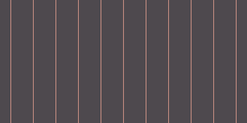 #4e494e, #eba393 vertical lines, two pixels wide, seventy-one pixels apart