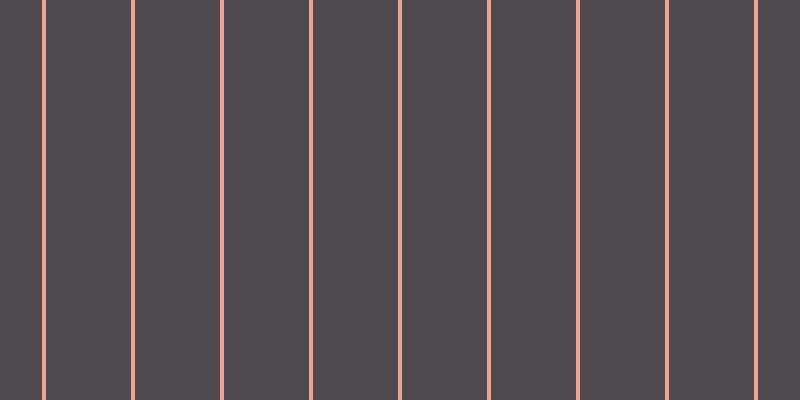 #4e494e, #eba393 vertical lines, four pixels wide, eighty-five pixels apart