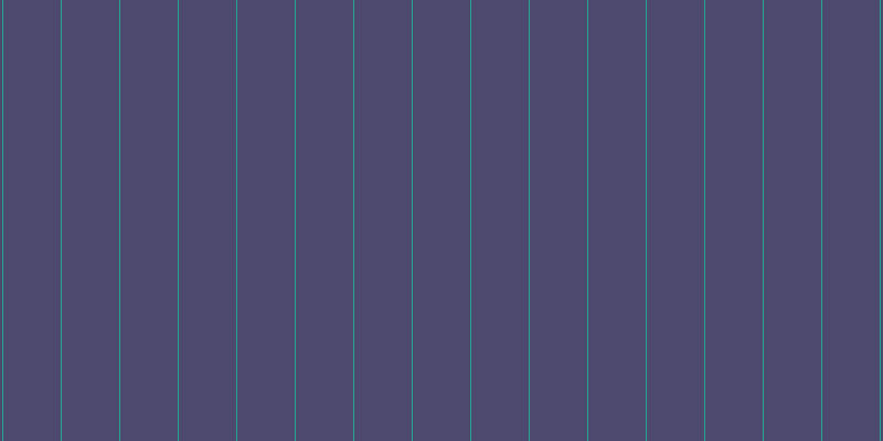 #4e496f, #25a393 vertical lines, one pixels wide, fifty-two pixels apart