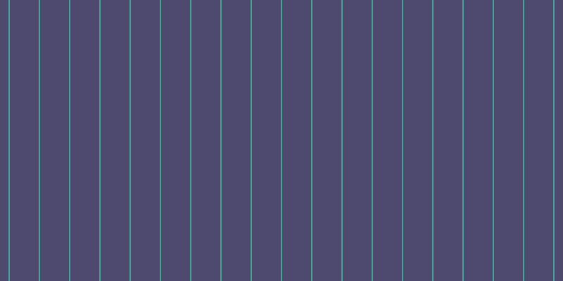 #4e496f, #46a393 vertical lines, two pixels wide, forty-one pixels apart