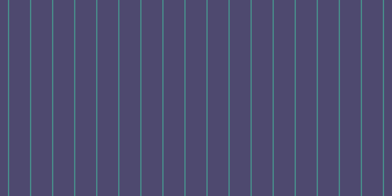 #4e496f, #46a393 vertical lines, two pixels wide, forty-three pixels apart