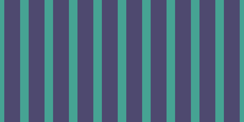 #4e496f, #46a393 vertical lines, twenty-eight pixels wide, fifty-two pixels apart