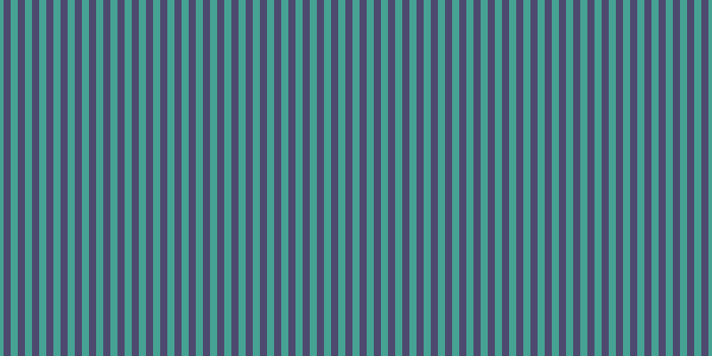 #4e496f, #46a393 vertical lines, eight pixels wide, eight pixels apart