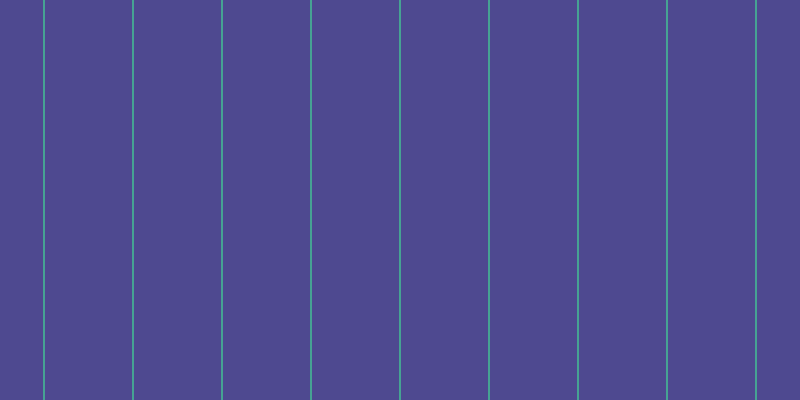 #4e4990, #46a393 vertical lines, two pixels wide, eighty-seven pixels apart