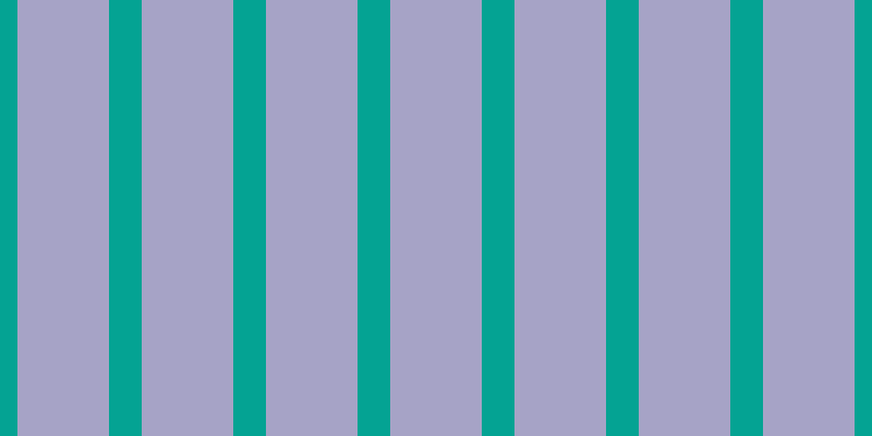 #4e4990 (50%), #04a393 vertical lines, thirty pixels wide, eighty-four pixels apart