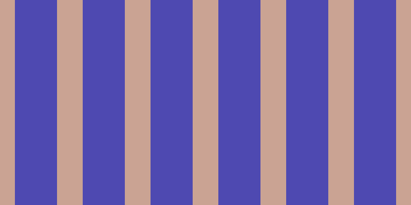#4e49b1, #caa393 vertical lines, fifty pixels wide, eighty-two pixels apart