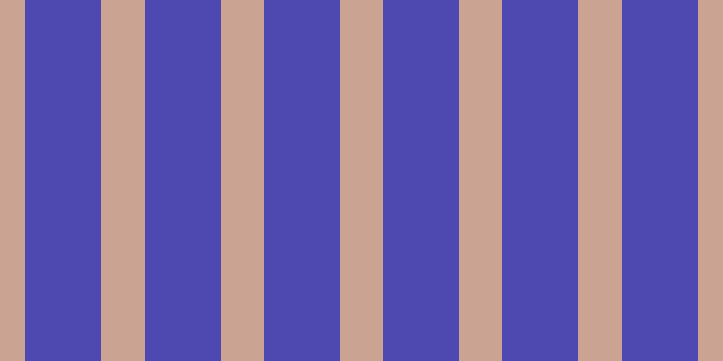 #4e49b1, #caa393 vertical lines, forty-eight pixels wide, eighty-four pixels apart