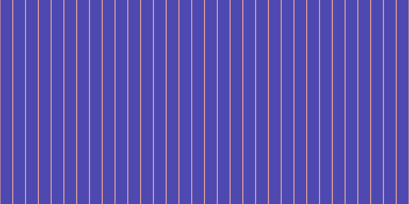 #4e49b1, #eba393 vertical lines, two pixels wide, twenty-three pixels apart