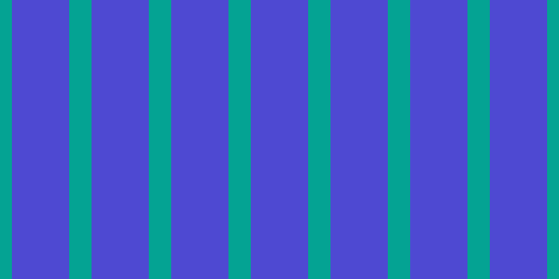 #4e49d2, #04a393 vertical lines, thirty-two pixels wide, eighty-two pixels apart